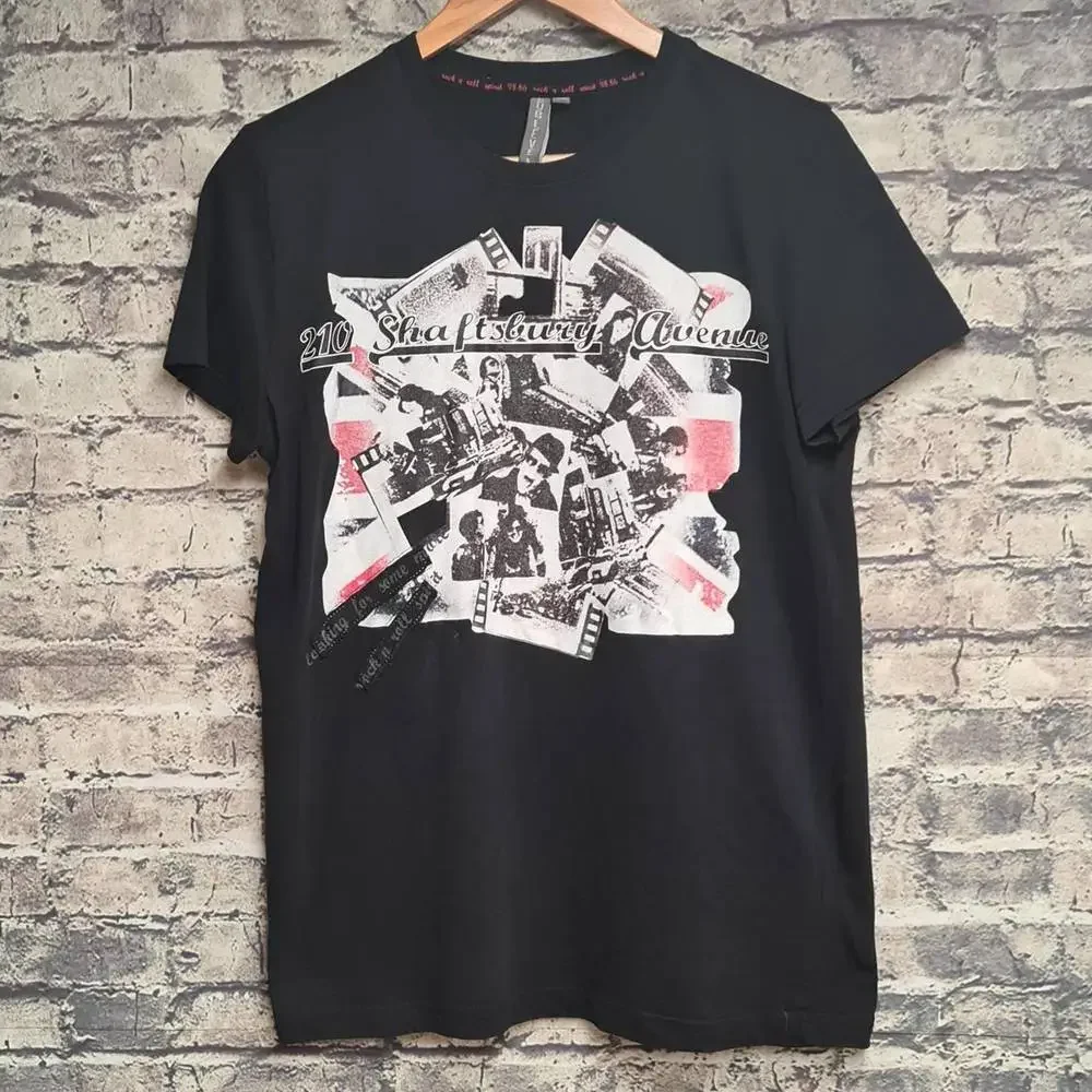Mens Sublevel 210 Shaftsbury Avenue Black T-Shirt UK Medium - Picture 1 of 4